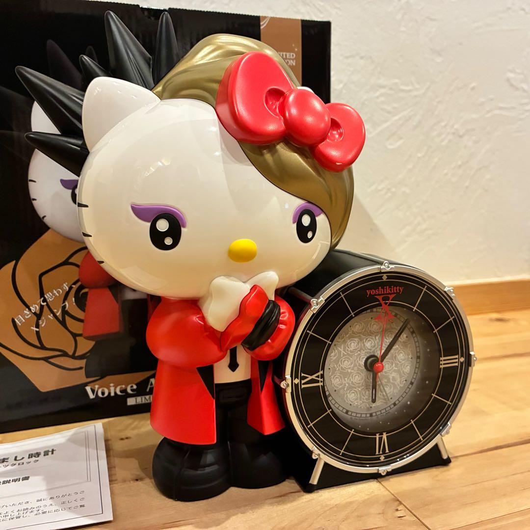 極美品‼️YOSHIKITTY ヨシキティ 目覚まし時計 限定 めざまし 赤