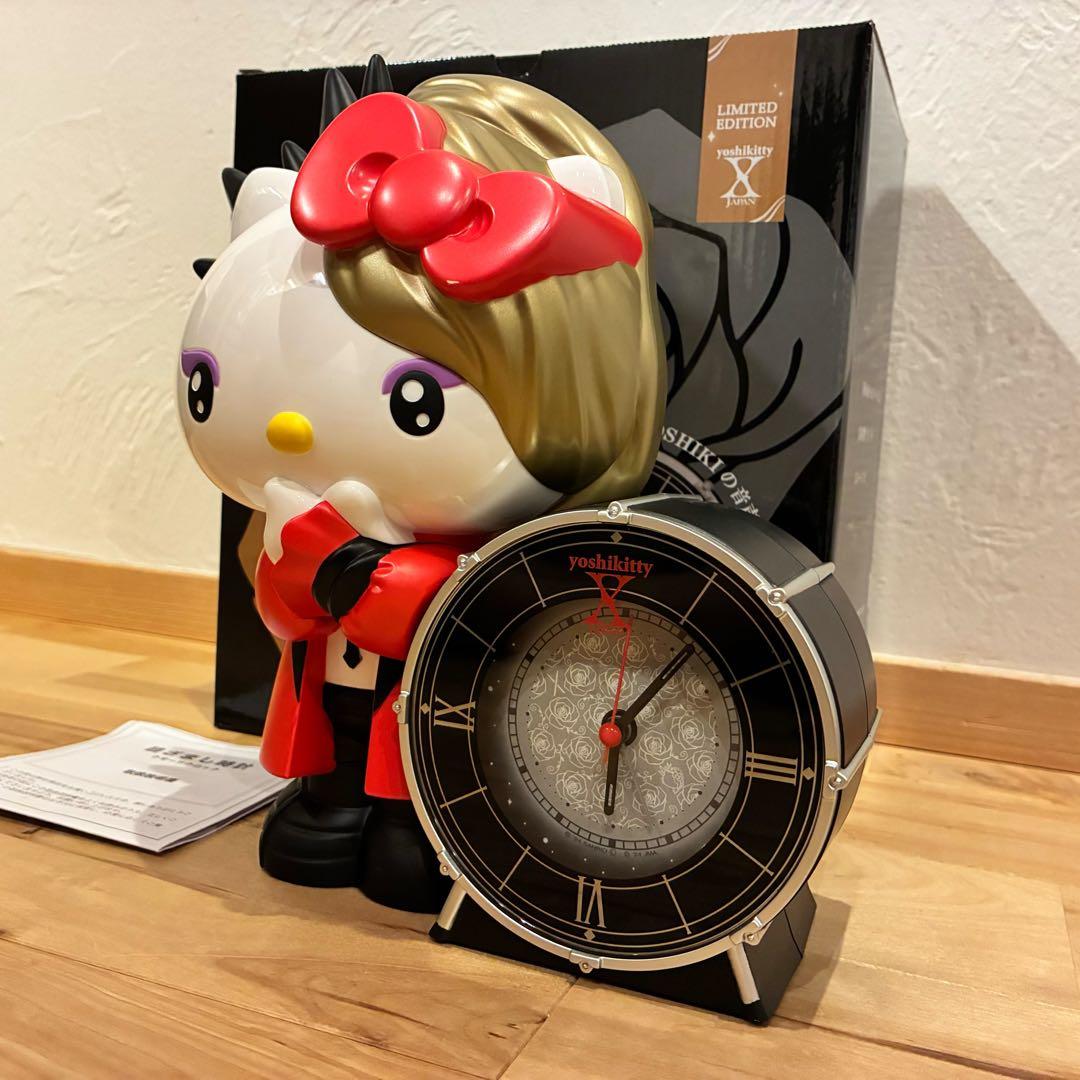 極美品‼️YOSHIKITTY ヨシキティ 目覚まし時計 限定 めざまし 赤