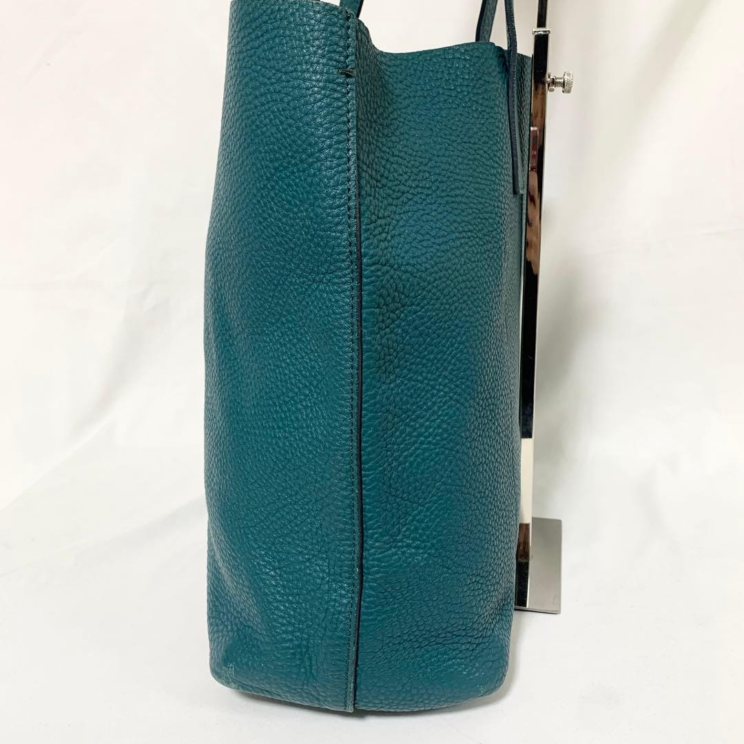 良品✨ プラダ　ヴィッテロダイノ　オールレザー　トートバッグ　肩掛け　ブルー系