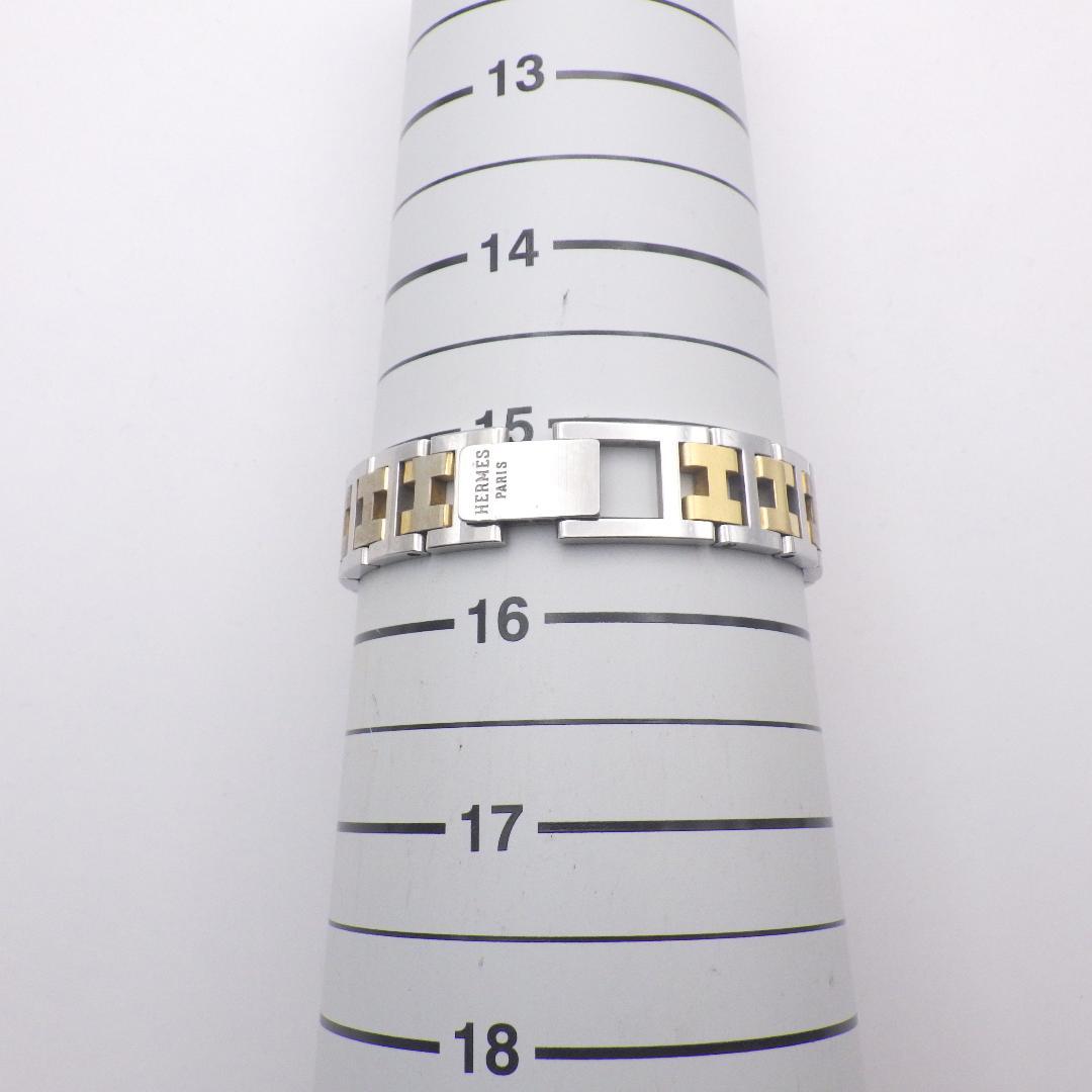 稼働 エルメス クリッパー 腕時計 クォーツ レディース ホワイト 箱付き