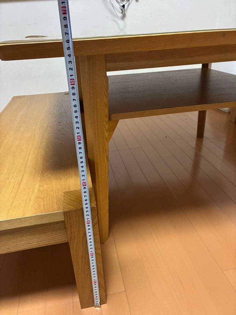 値下げ ※引き渡し　ニトリダイニングテーブル　IKEA ベンチセット