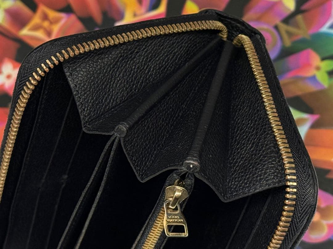 LOUIS VUITTONルイヴィトン　ジッピーウォレット長財布　ブラック