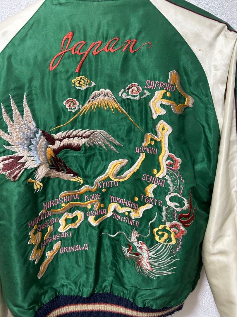 テーラー東洋FightingCooks×JapanMapリバーシブルスカジャンM