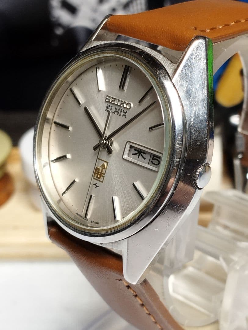 【昭和国産腕時計】セイコー07エルニクス　無接点テンプ駆動　8振動
