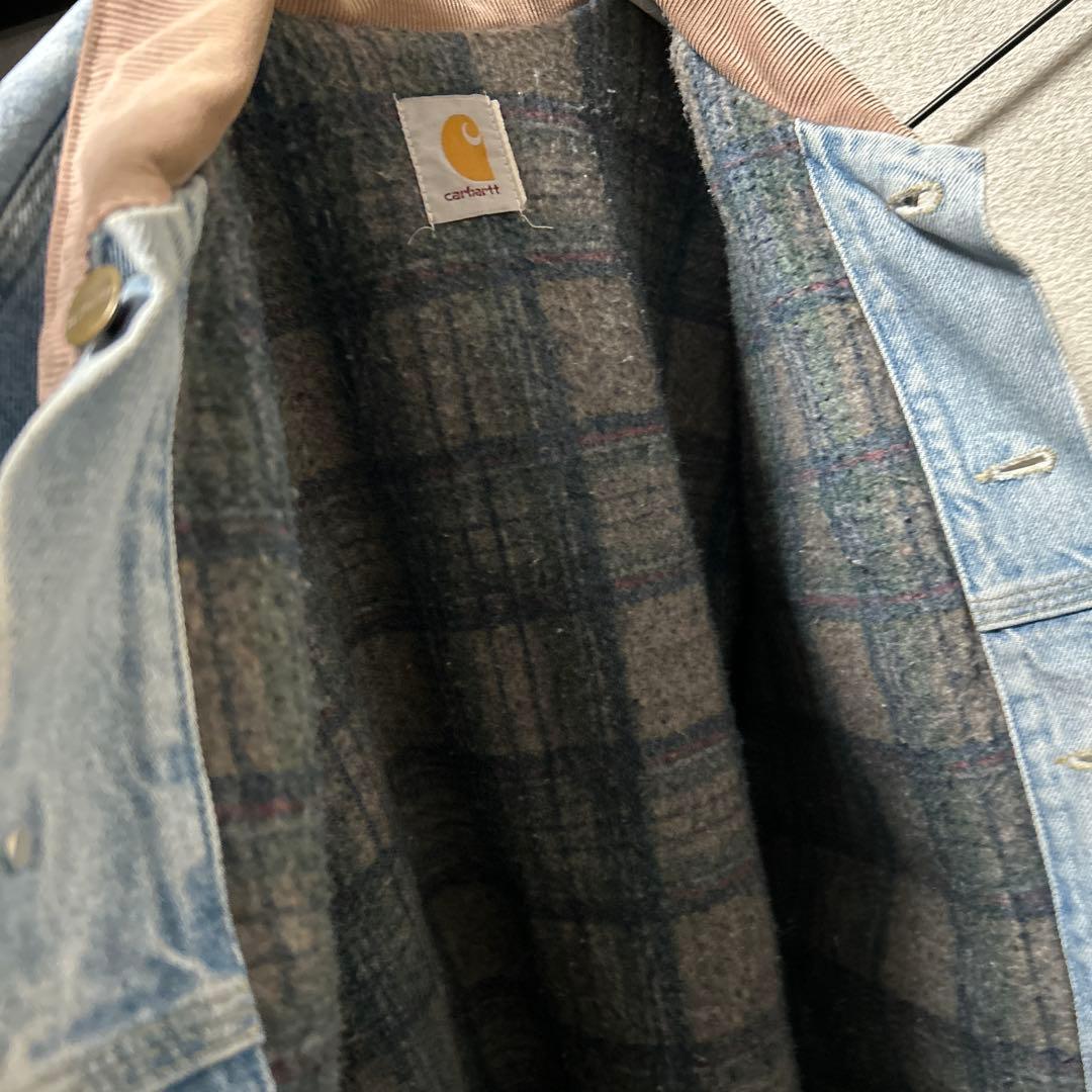 Carhartt 80-90s 　デニムトラッカージャケット　コーデュロイ襟