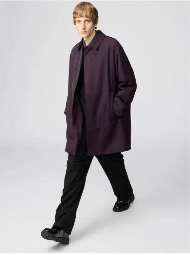 【美品】UNIQLO C パフテックハーフコート　ブラウン