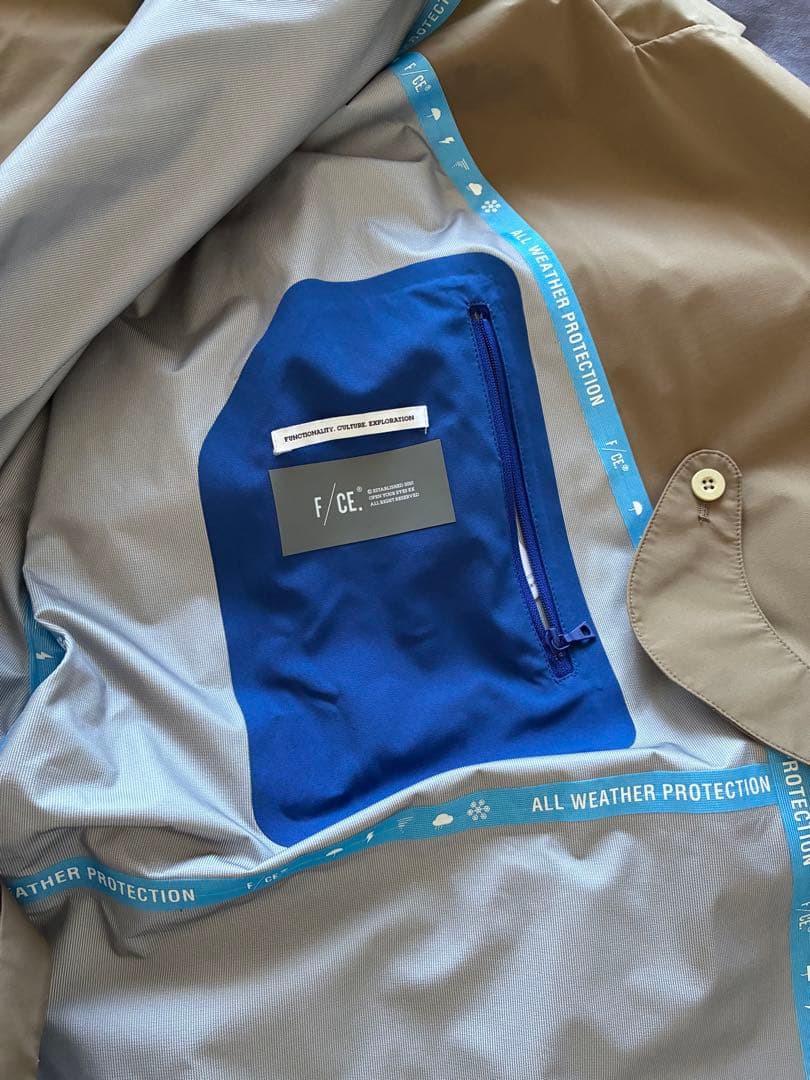 F/CE. WATERPROOF WRAP COAT防水ラップコートベージュ