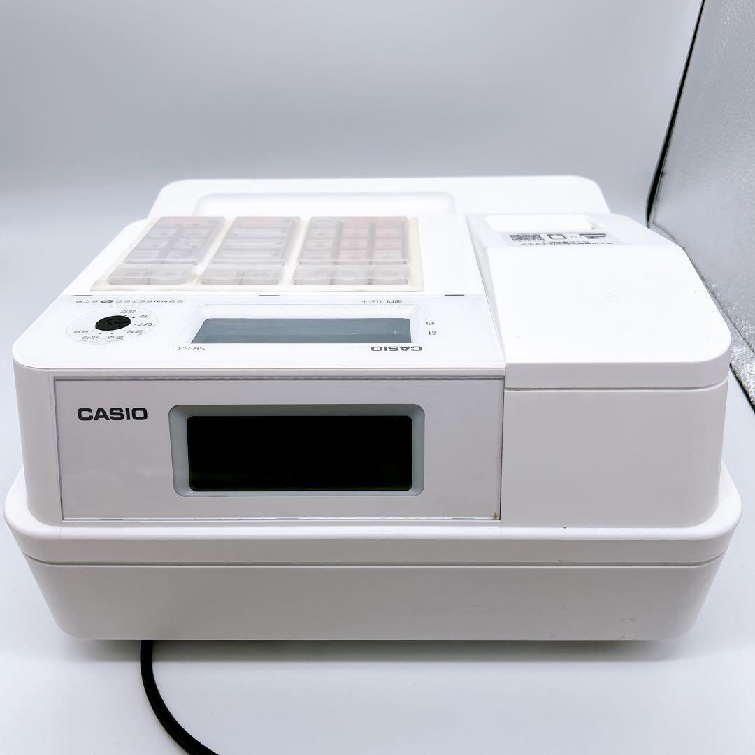 週末セール!! カシオ 電子レジスター SR-G3 CASIO ホワイト