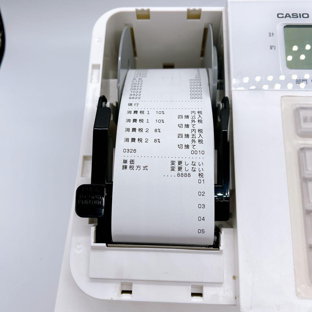 週末セール!! カシオ 電子レジスター SR-G3 CASIO ホワイト