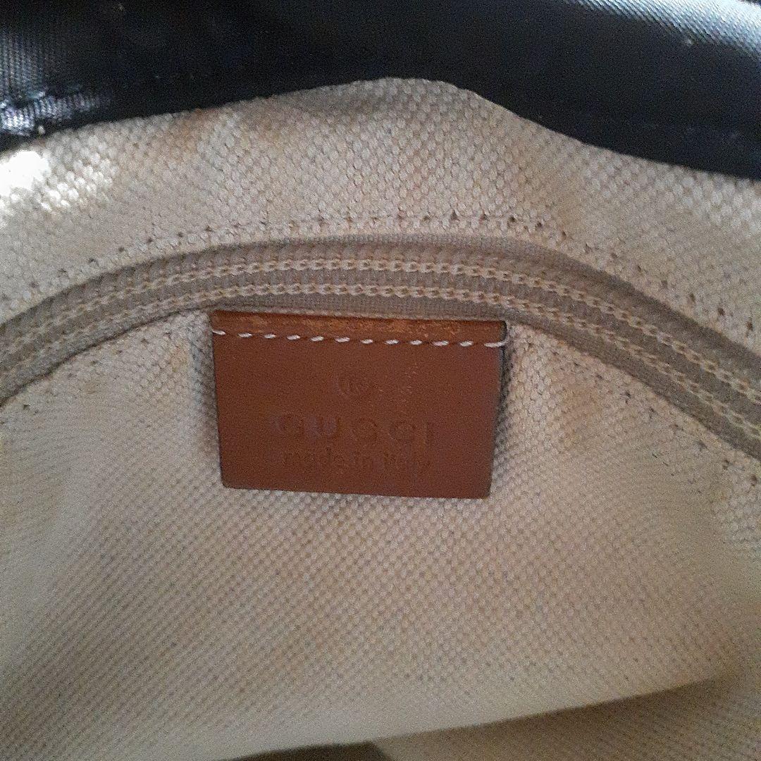 GUCCIブラック ナイロン マザーズバッグ