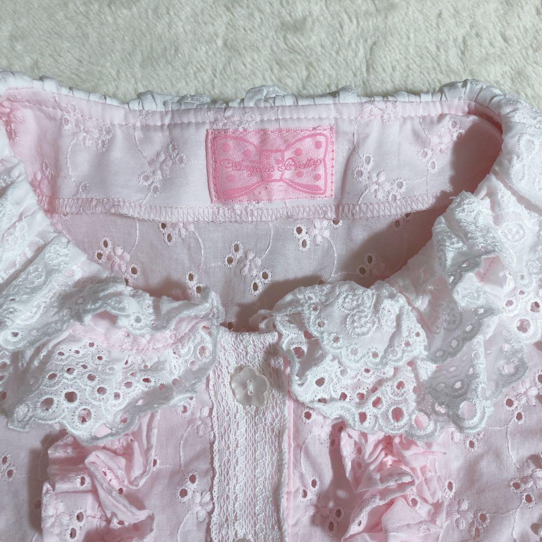 Angelic Pretty♡いちごレース半袖ブラウス♡ピンク