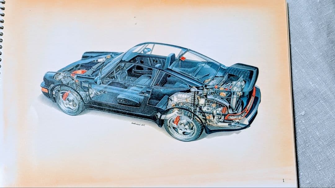 1993年 ポルシェ911(964)ドライバーズマニュアル　ミツワ自動車発行