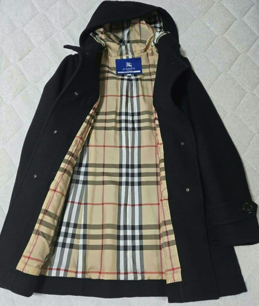BURBERRY BLUE LABEL ダッフルコ ート 黒 サイズ40