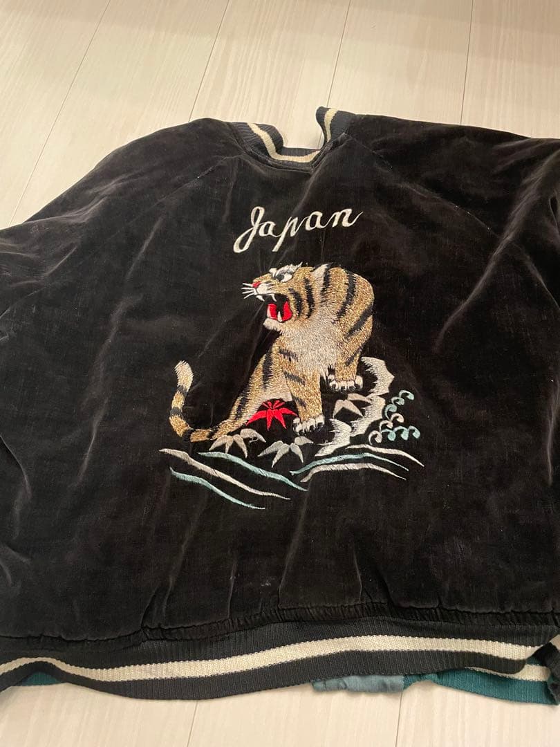 最終値下げ　50s ビンテージ　黒別珍　スーベニアジャケット