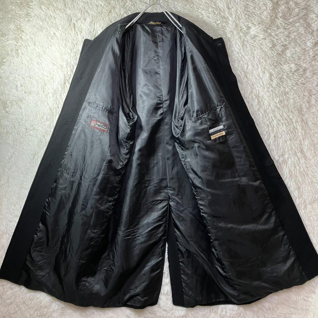 美品 イタリア製 ブルーミングデールズ ロングコート カシミヤ混 L相当