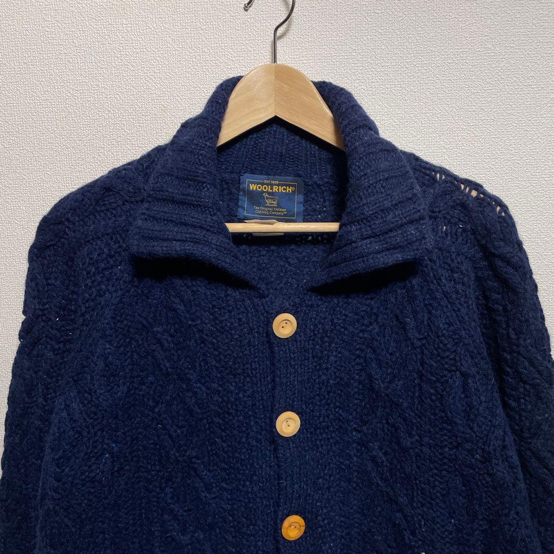 k41 WOOLRICH ウールリッチ アランニット ケーブル カーディガン