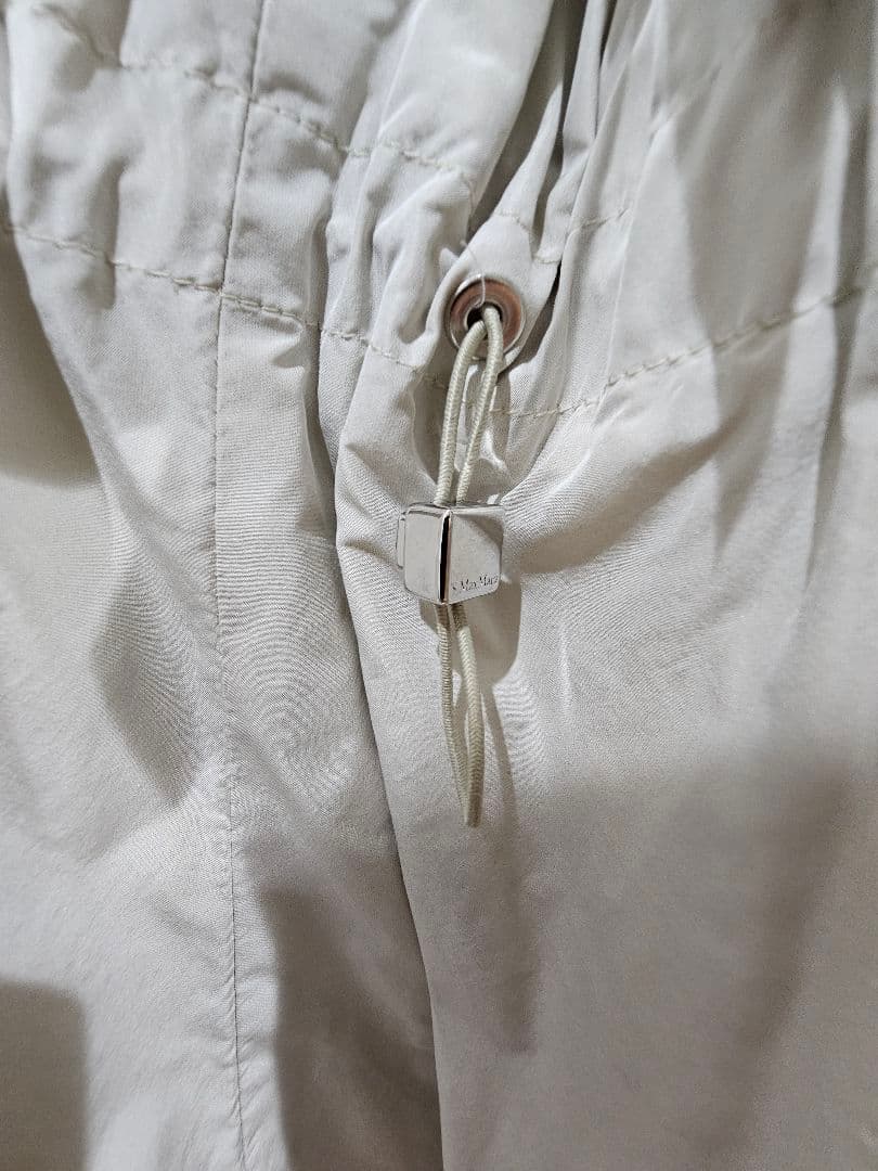 S Max Mara EASY LIVINGフード付 ロングジレ ウエストベルト