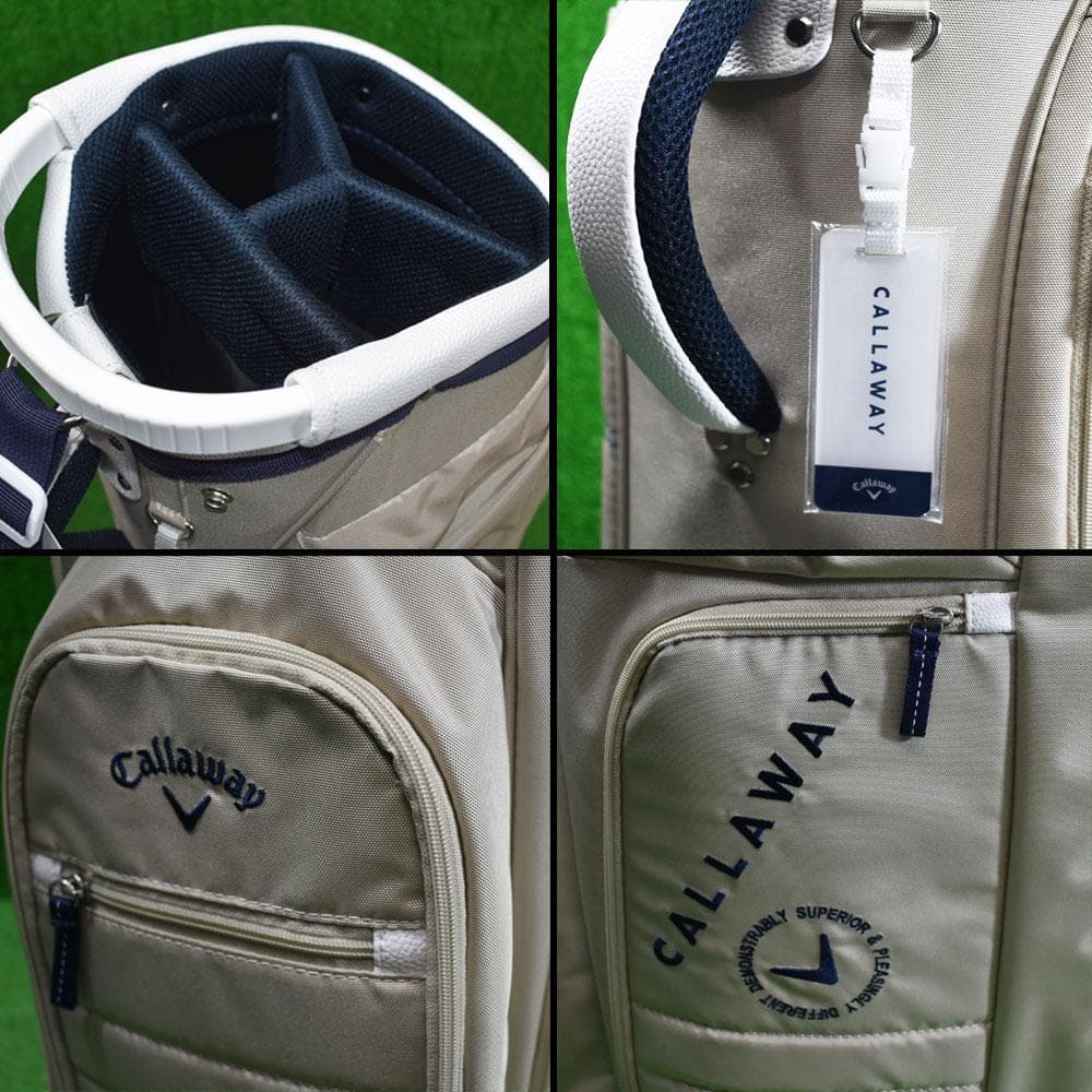Callaway/キャロウェイ ゴルフ キャディバッグ９.５型【ベージュ】新品！