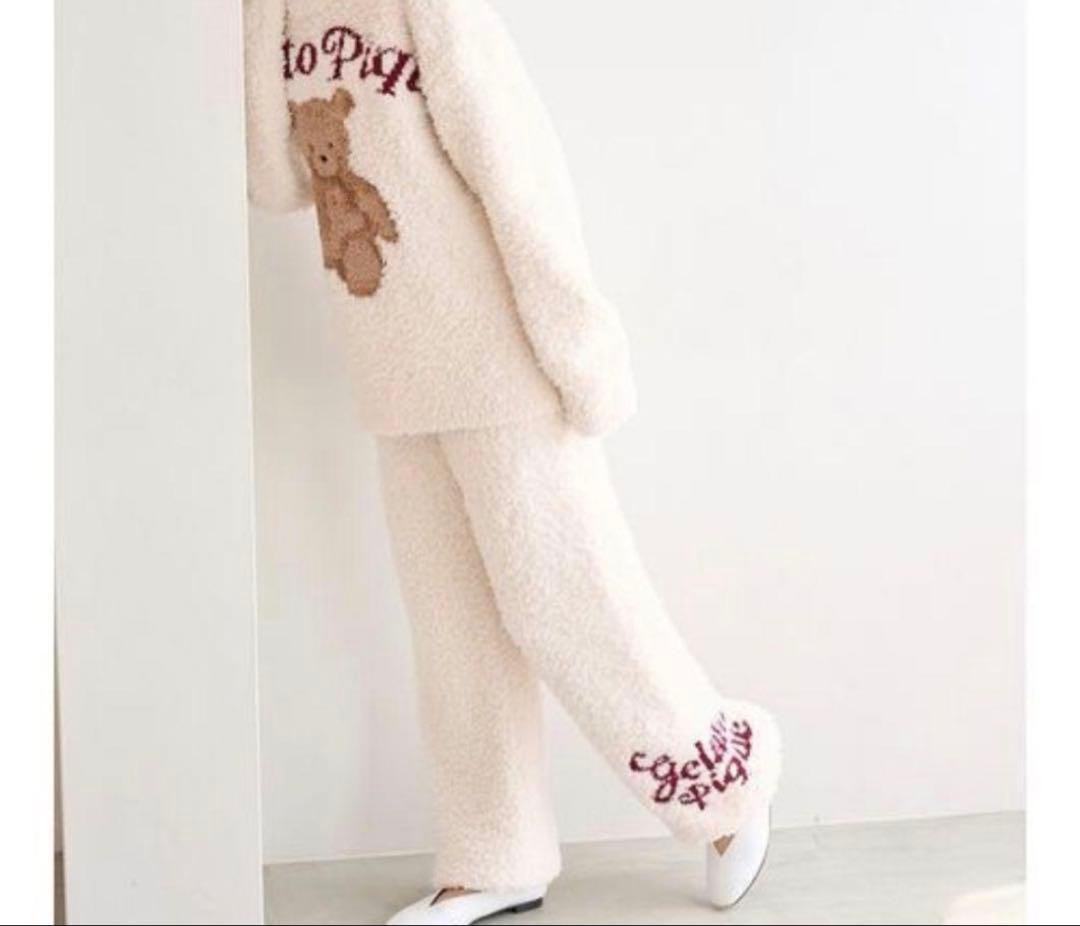 Gelato Pique クマ刺繍 ルームウェア下ズボン