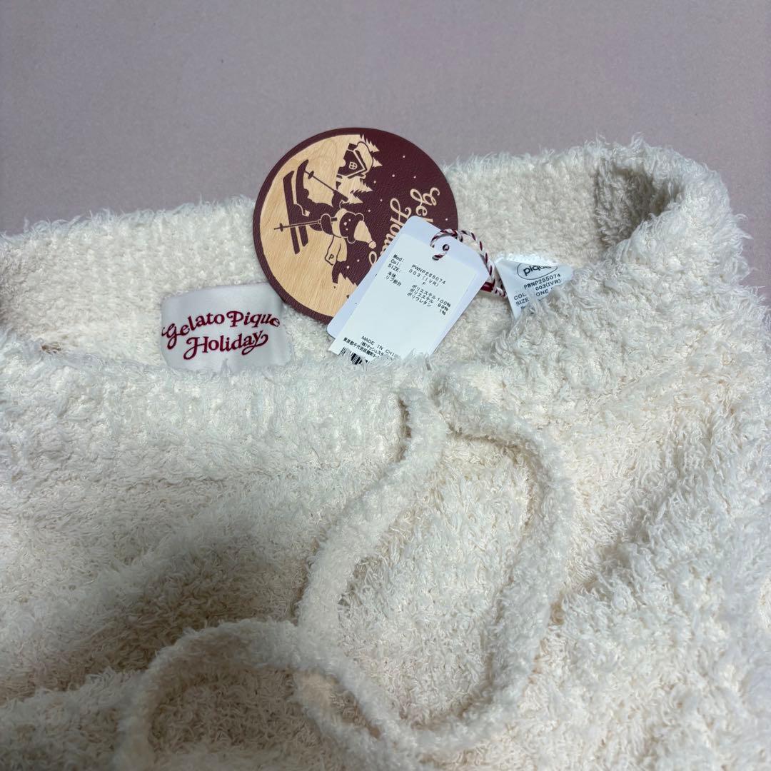 Gelato Pique クマ刺繍 ルームウェア下ズボン