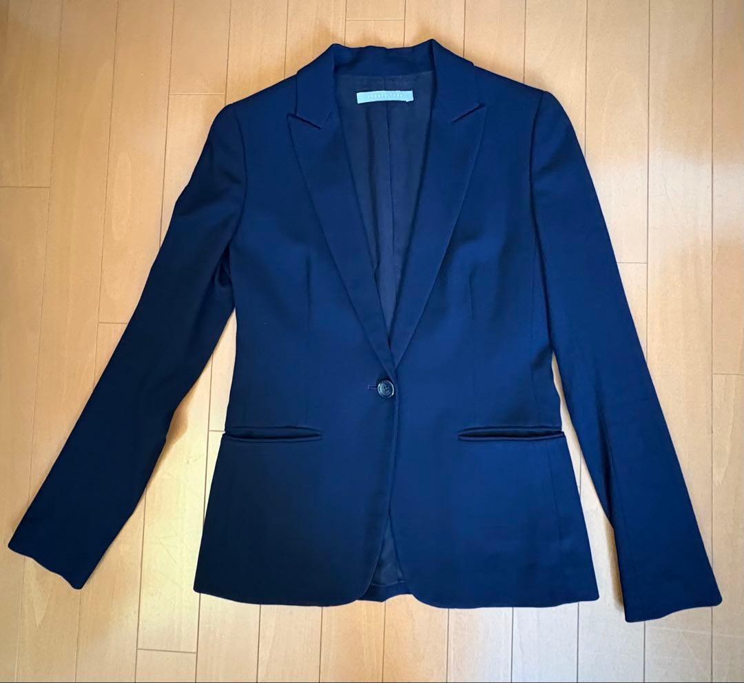 theory luxe パンツスーツ　セットアップ　Mサイズ 日本製ネイビー