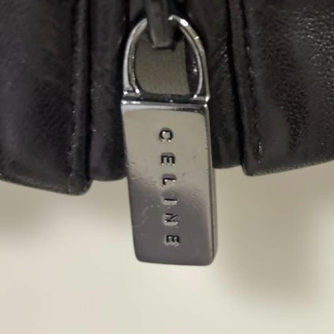 セリーヌ CELINE ダークブラウン　レザージャケット　38
