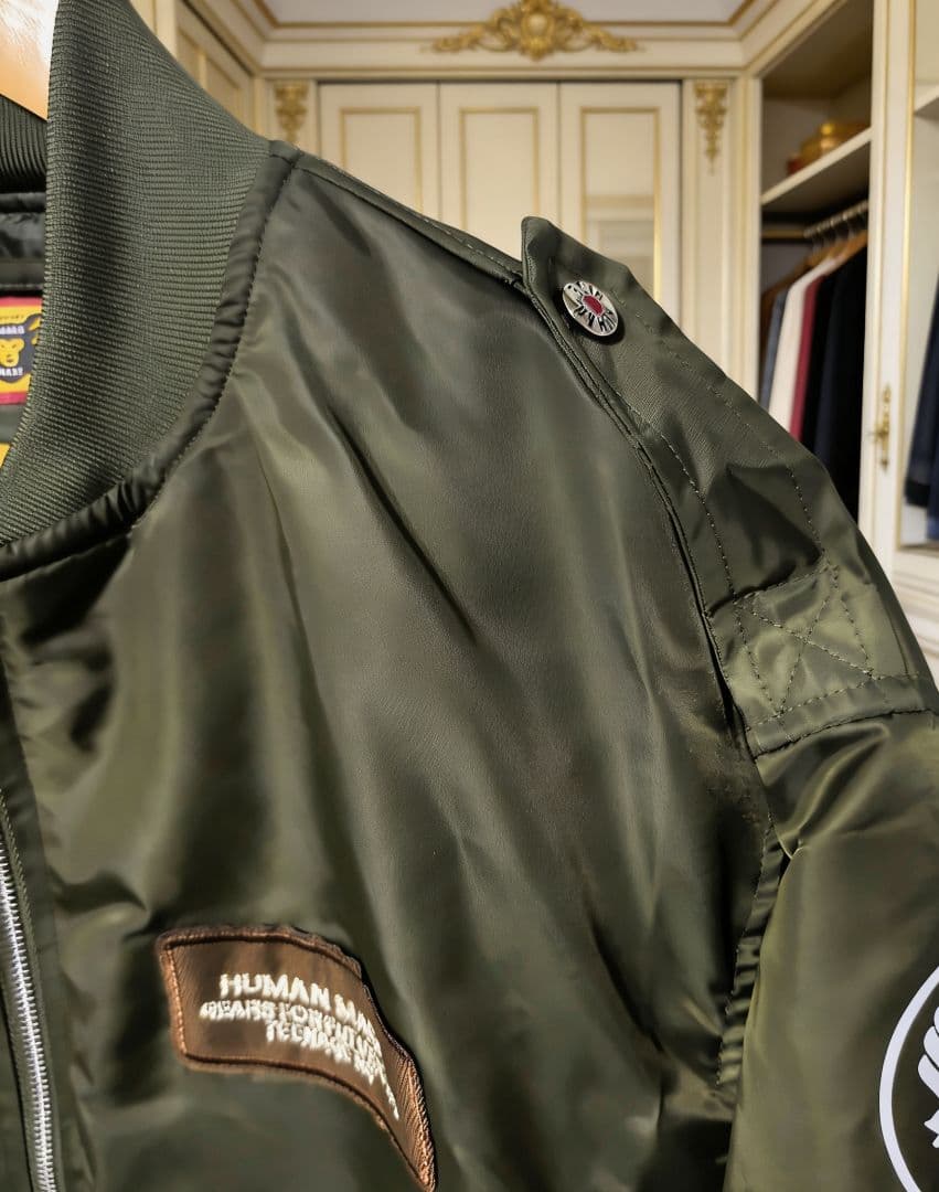 【美品HUMAN MADE BOMBER JACKET ボンバージャケット- L