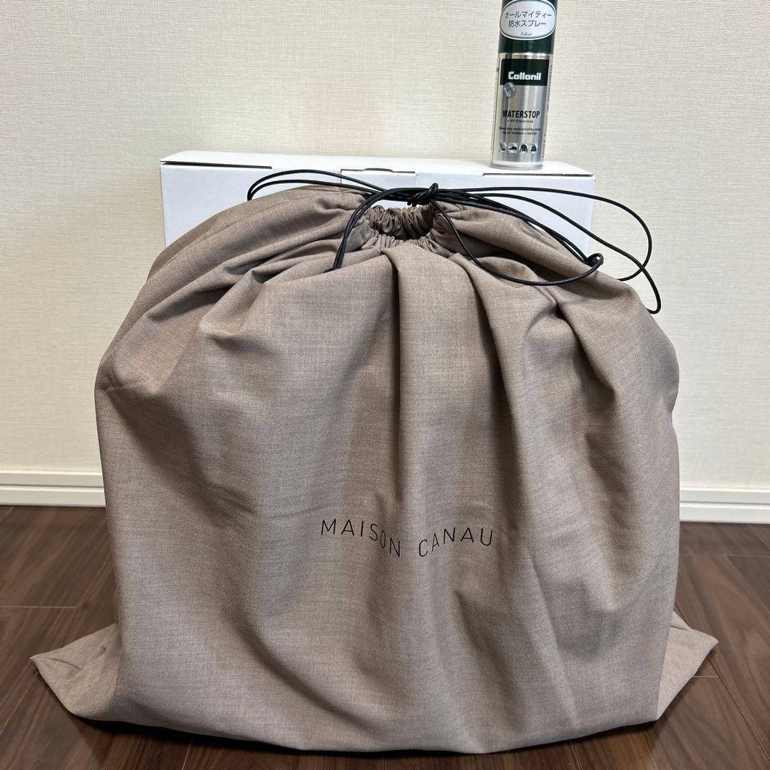 【新品】MAISON CANAU メゾンカナウ ボックスボストン L