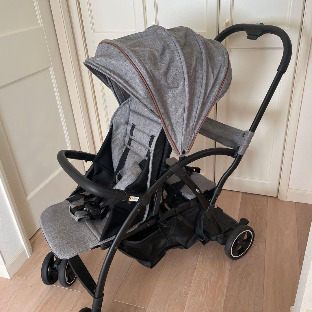 KATOJI カトージ 二人乗りベビーカー 2Seater グレー