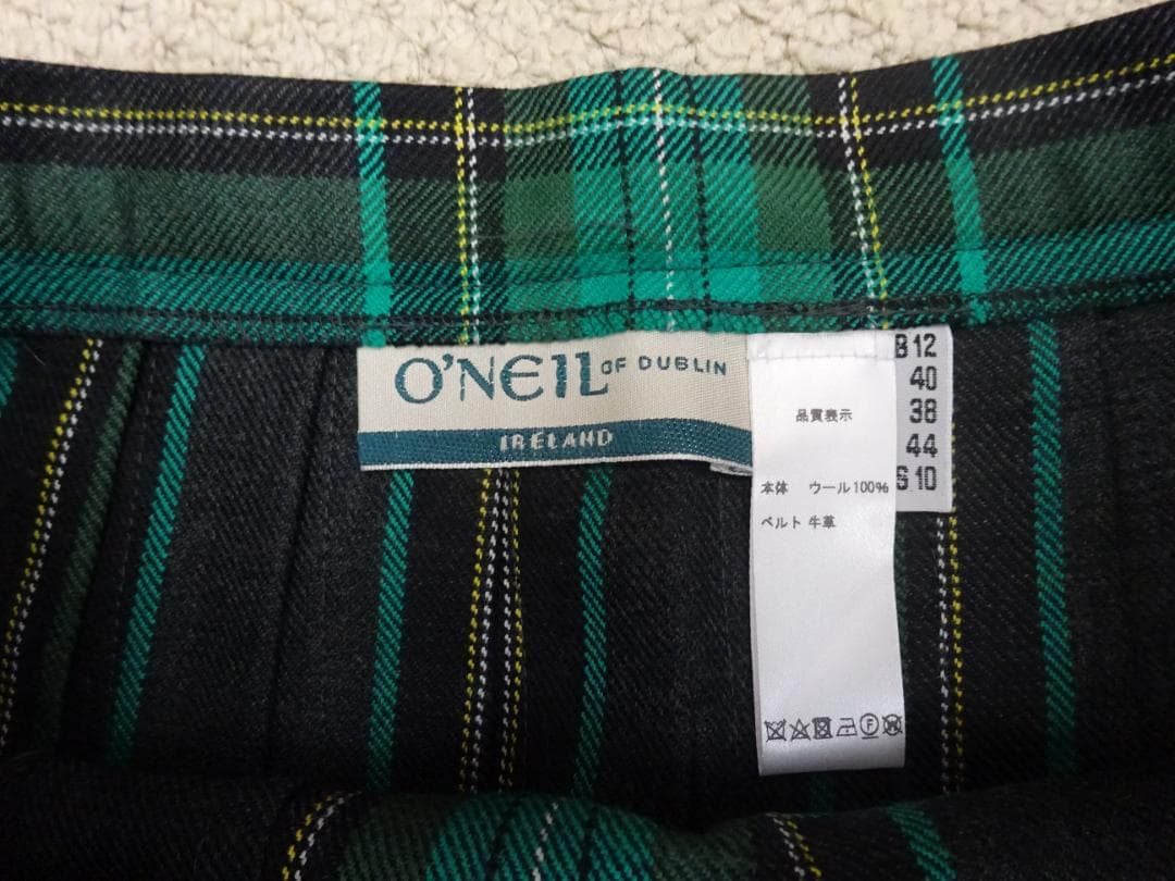 O'NEIL OF DUBLIN タータンチェック マキシ丈 ロングスカート L