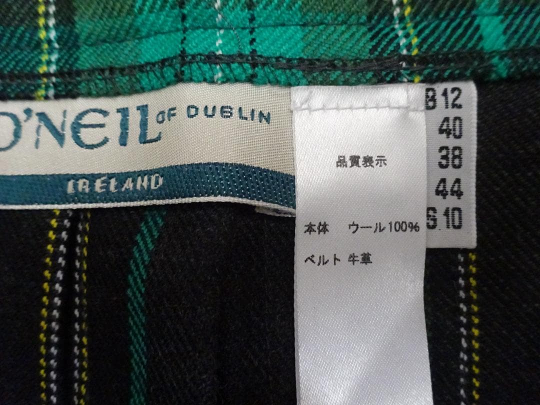 O'NEIL OF DUBLIN タータンチェック マキシ丈 ロングスカート L