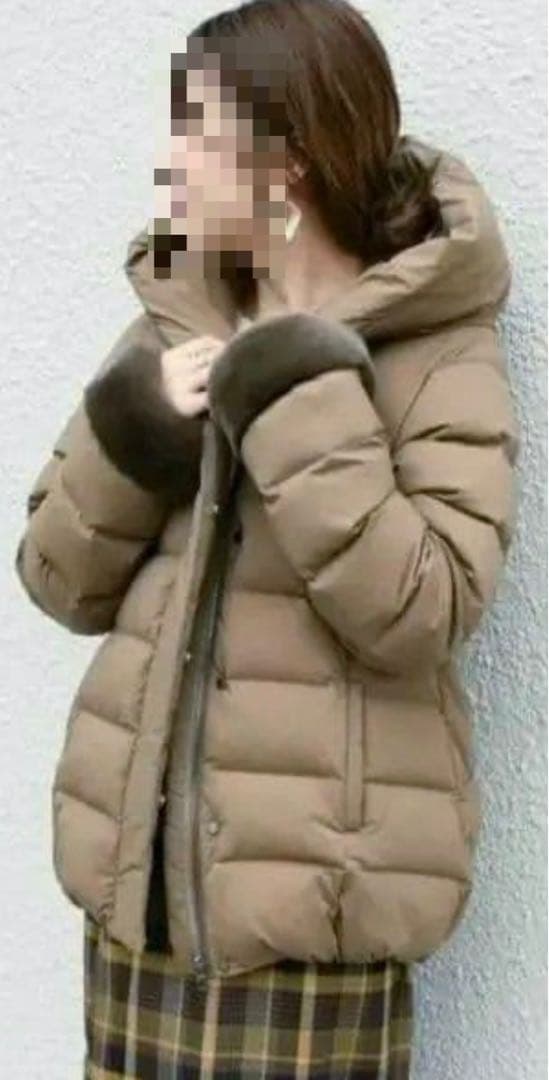 【河田フェザー】フードショートダウンジャケット