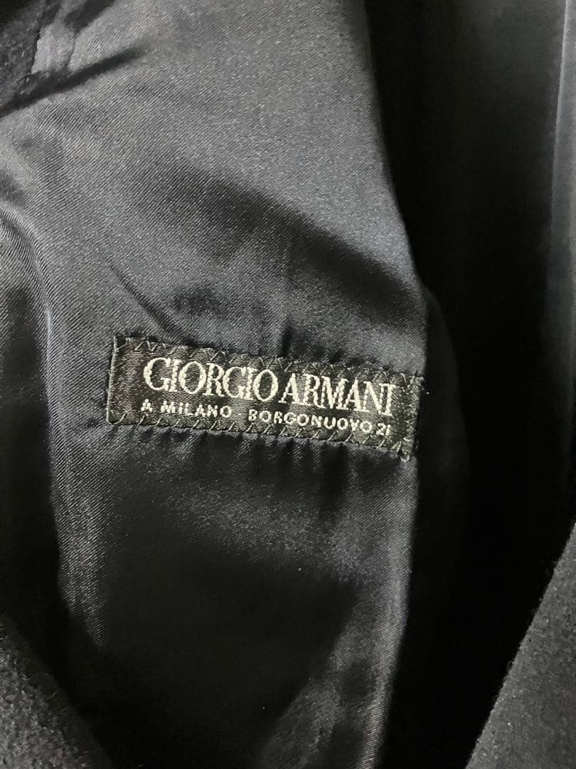 90s giorgio armani ロングコート　アンゴラ混