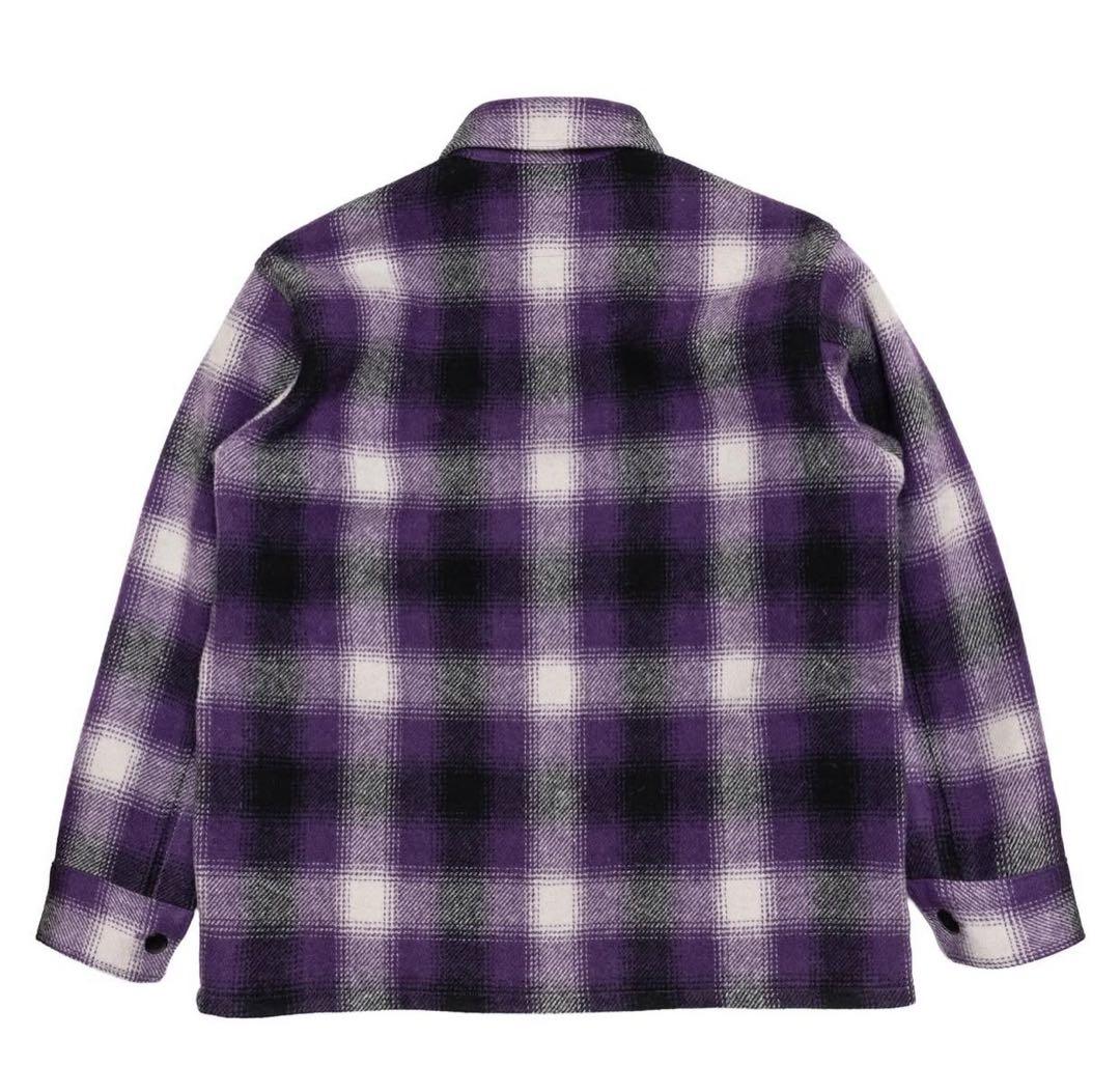 ジャケット・アウター SUBCULTURE OMBRA CHECK JACKET PURPLE 2