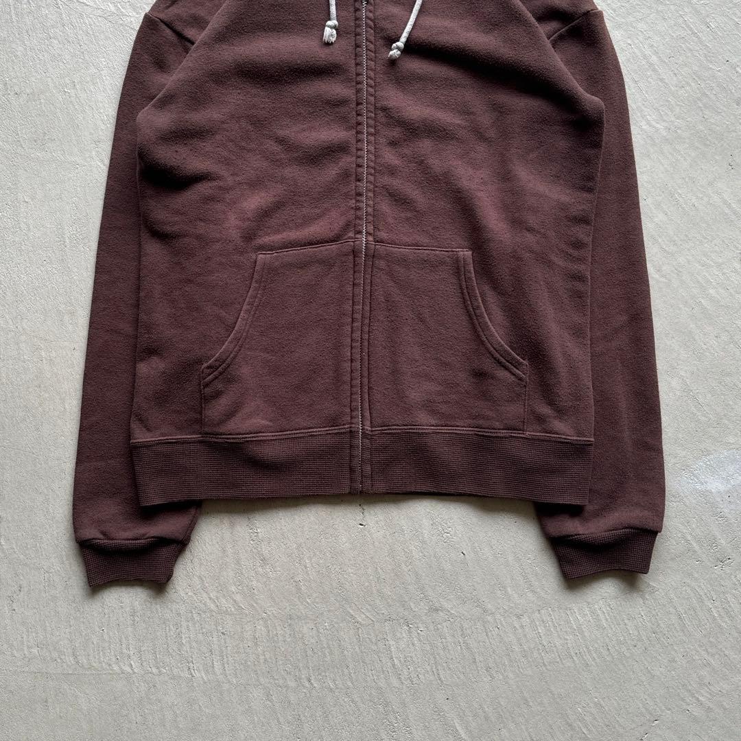90s~ helthknit zip hoodie フルジップパーカー ブラウン
