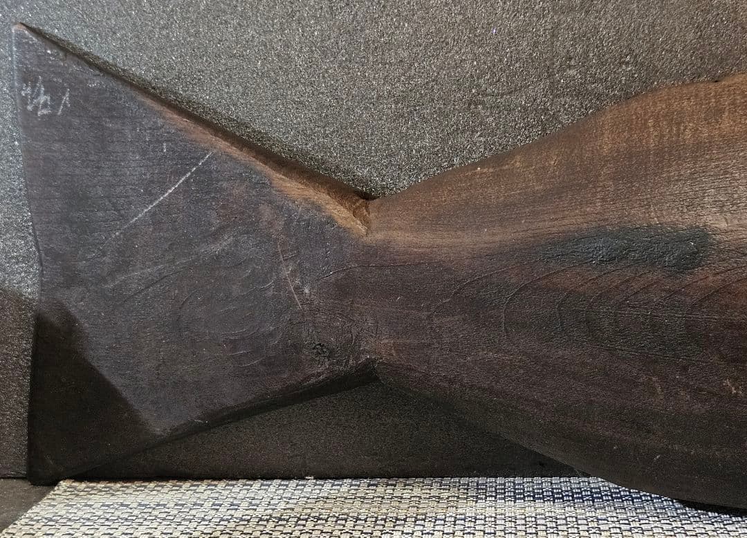 古民具　古道具　自在鉤　鯛 鯉横木　木彫 彫刻　オブジェ　インテリア　レトロ