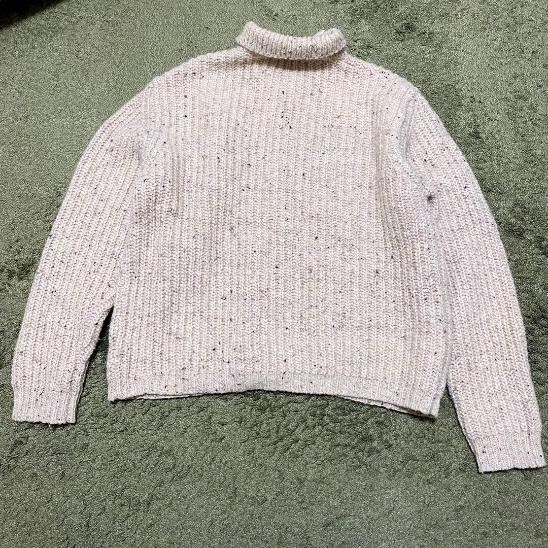 90's eddie bauer イギリス製 ネップ ウール カーディガン