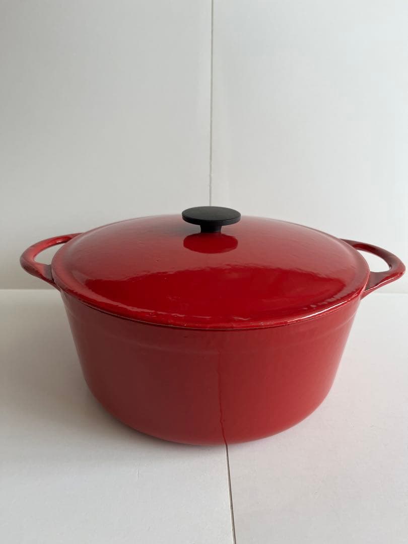 廃盤　クーザンス 両手鍋　22cm ルージュ