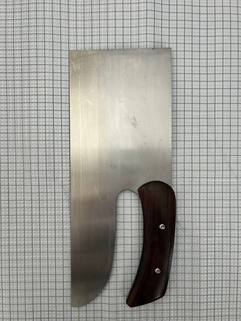 仙助 包丁 麺切り包丁 蕎麦包丁 安来鋼青紙二号 330mm 黒檀曲柄