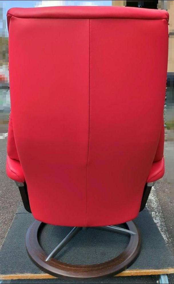 〈セット販売〉エコーネス ストレスレスチェア 赤 正規品 ① オットマン