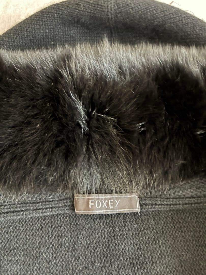 フォクシー　ブラック　ファー　フーディ　ニット　ストール♡