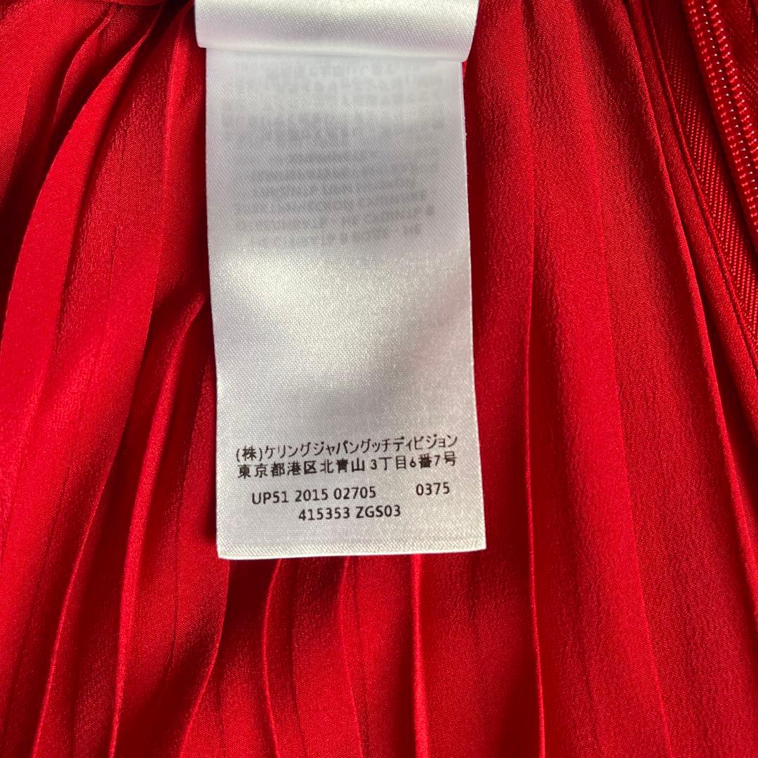 GUCCI シルク　プリーツスカート
