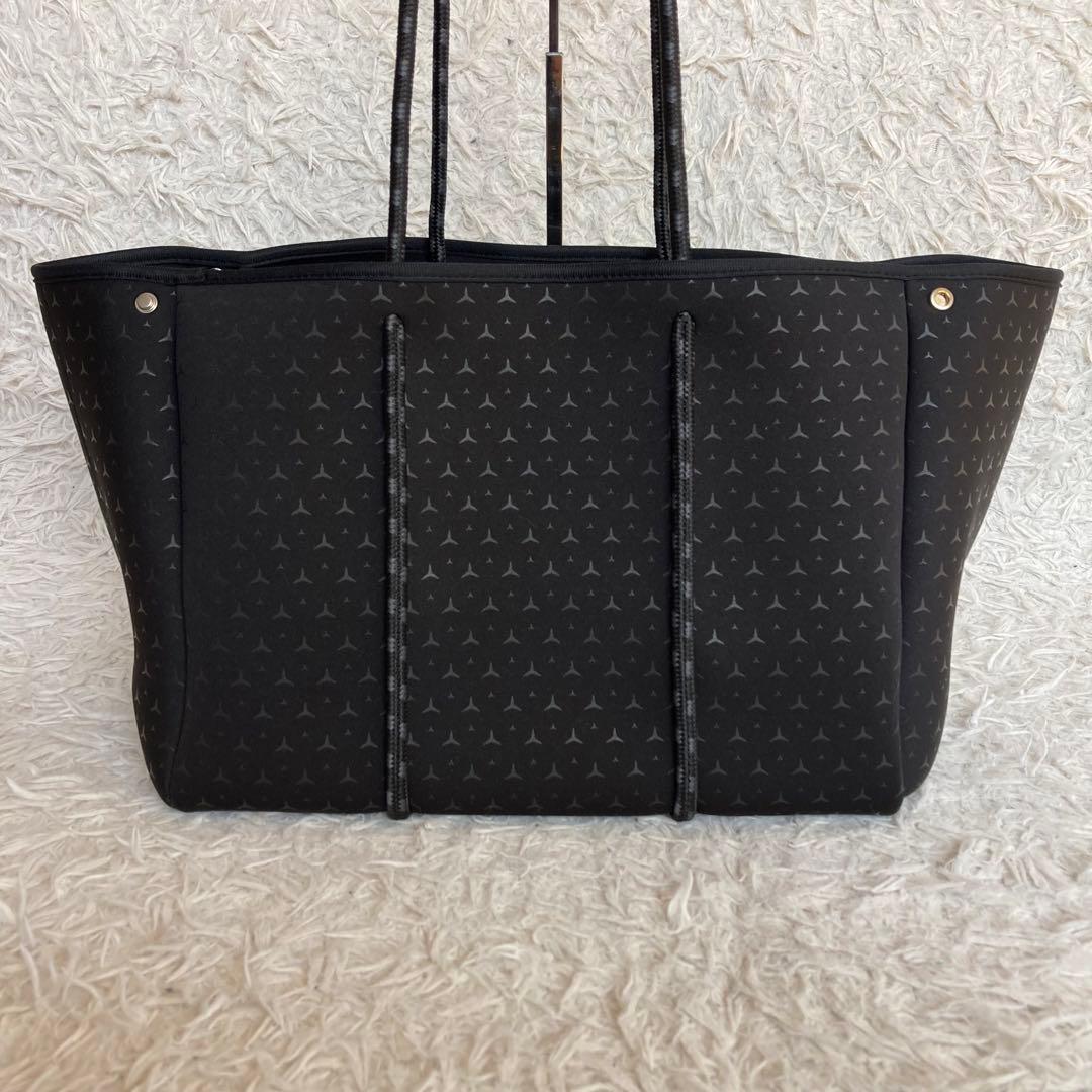 未使用 Mercedes-Benz トートバッグ ポーチ付 スター ブラック