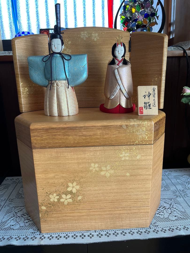 金沢箔布木目込雛人形　神雛　ひな飾り