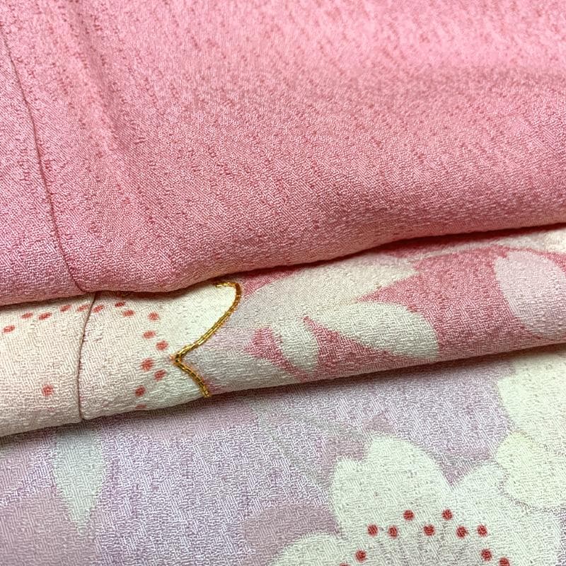 【売切値下げ】411z38〇振袖 金駒刺繍 地紋 ピンク〇美品 成人式 十三参り