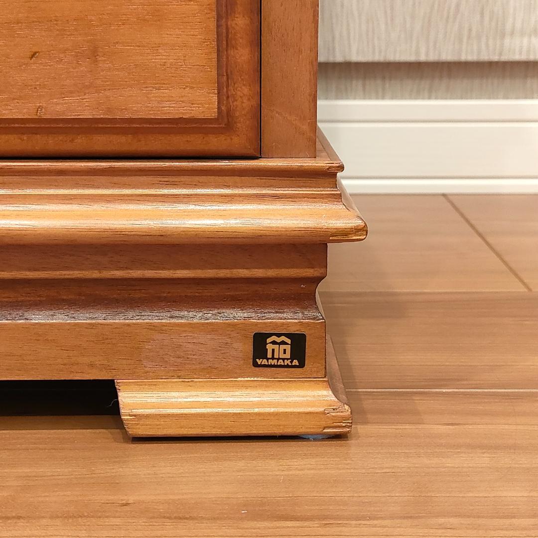 ヤマカ　ヴィンテージ　木製チェスト　サイドチェスト　引出し3杯