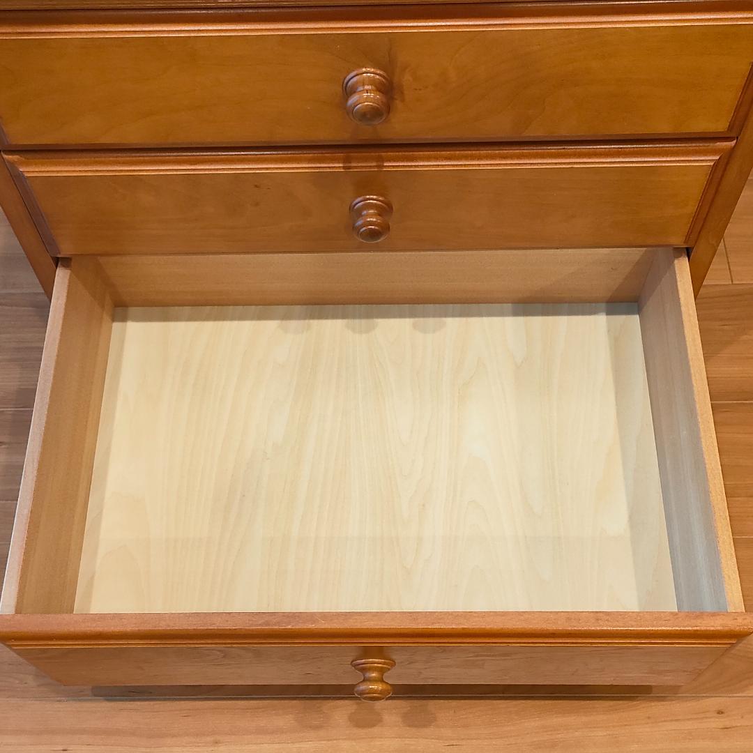 ヤマカ　ヴィンテージ　木製チェスト　サイドチェスト　引出し3杯