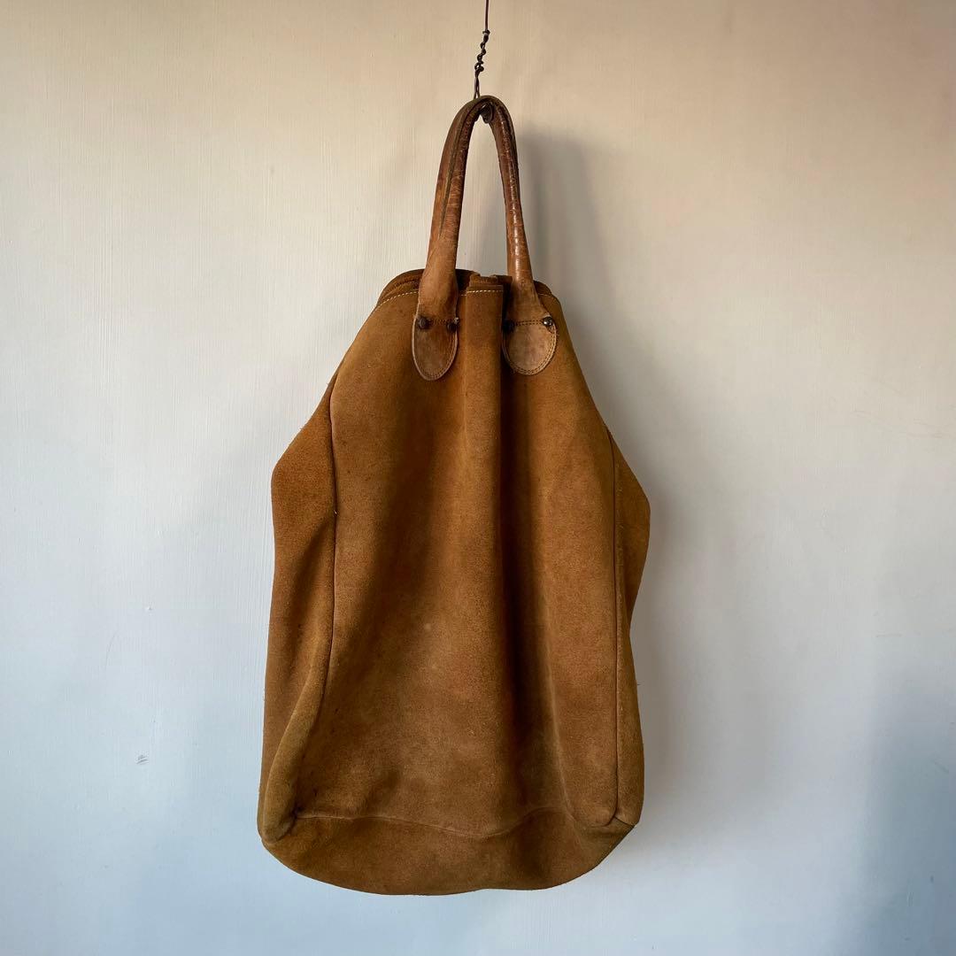 バッグ Vintage 80s Brookstone leather tote bag