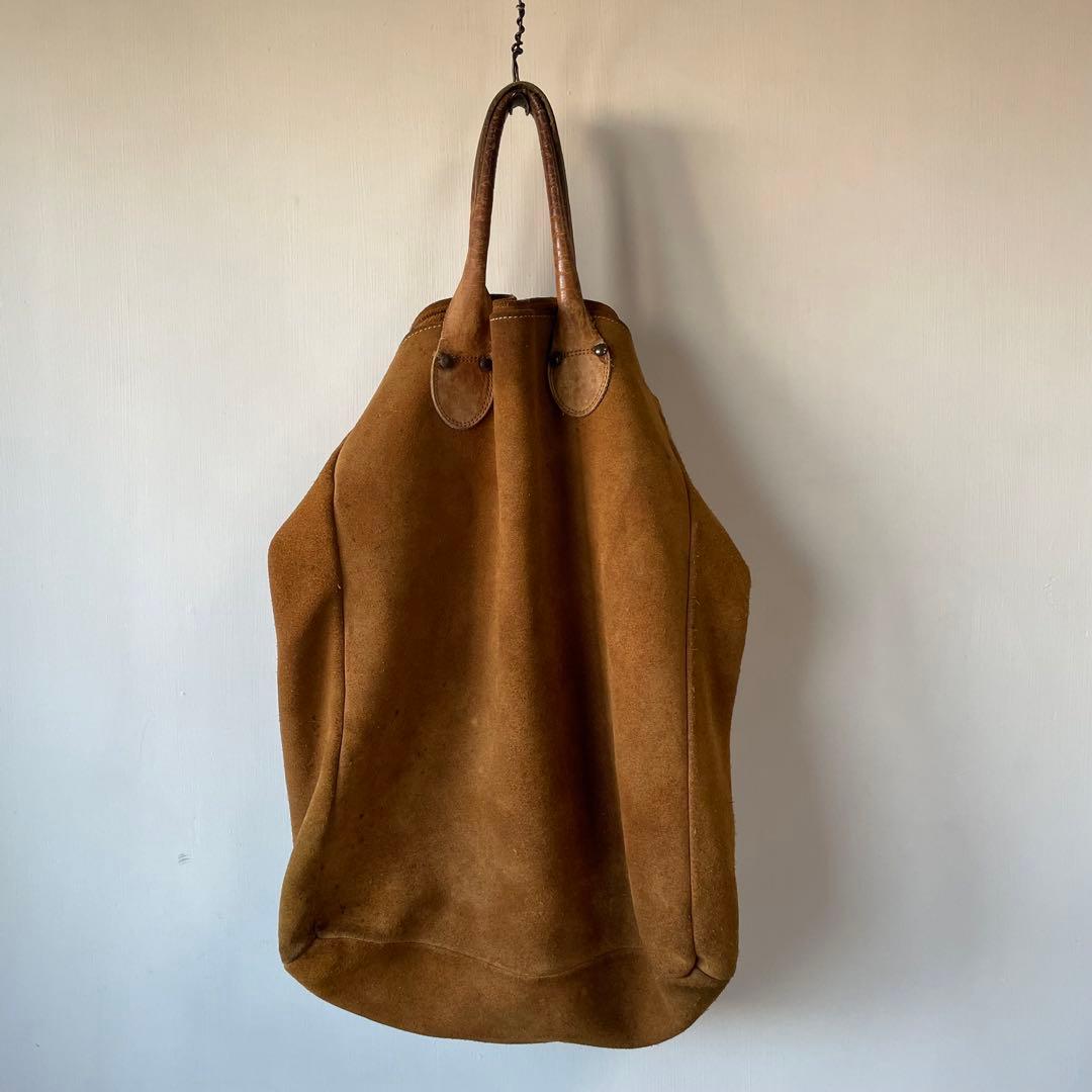 バッグ Vintage 80s Brookstone leather tote bag