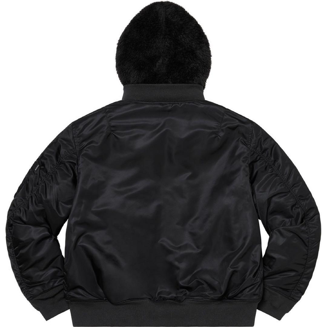 岩田着FW22 Supreme Faux Fur Reversible MA-1